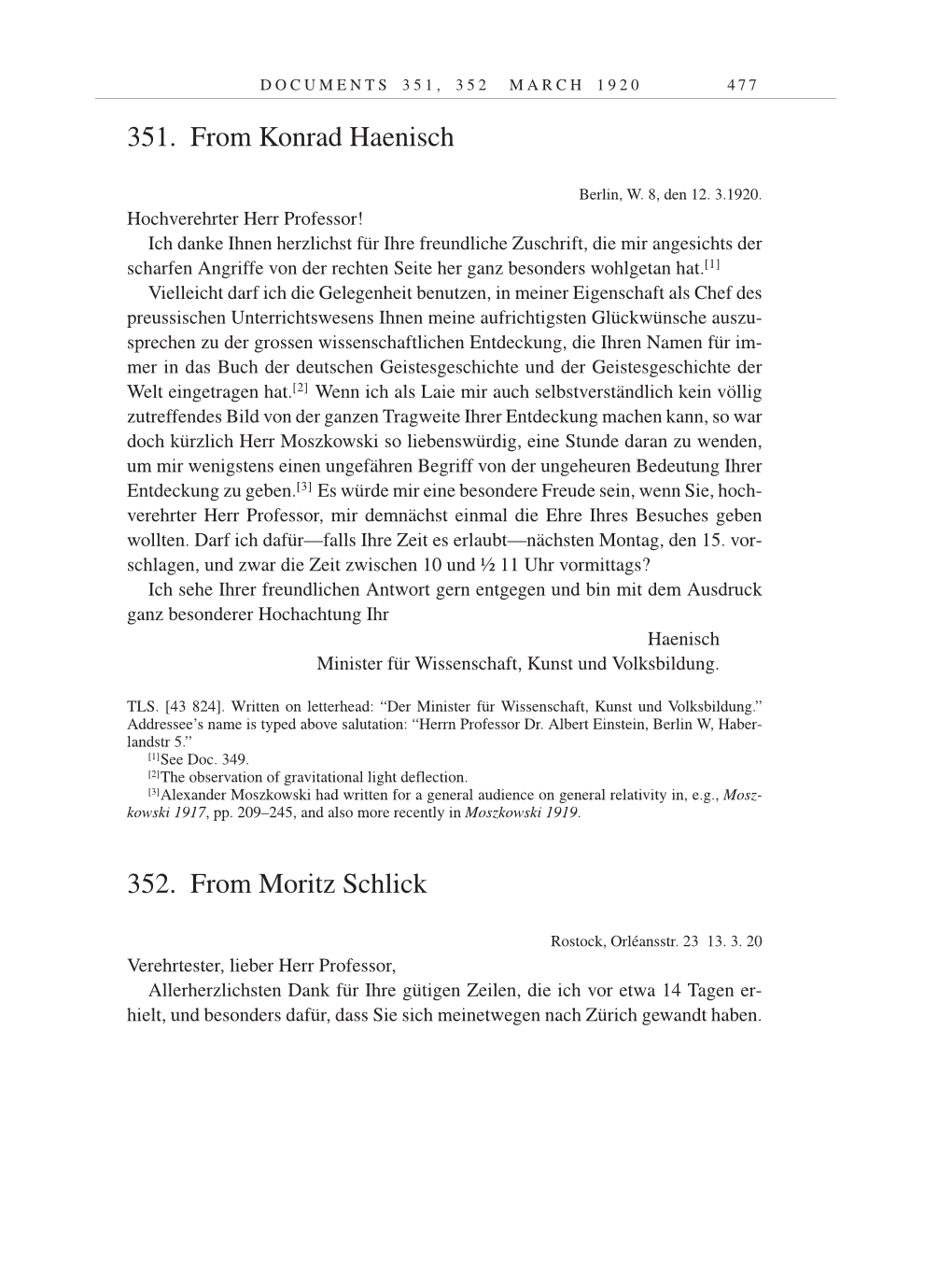 Volume 9: The Berlin Years: Correspondence January 1919-April 1920 page 477