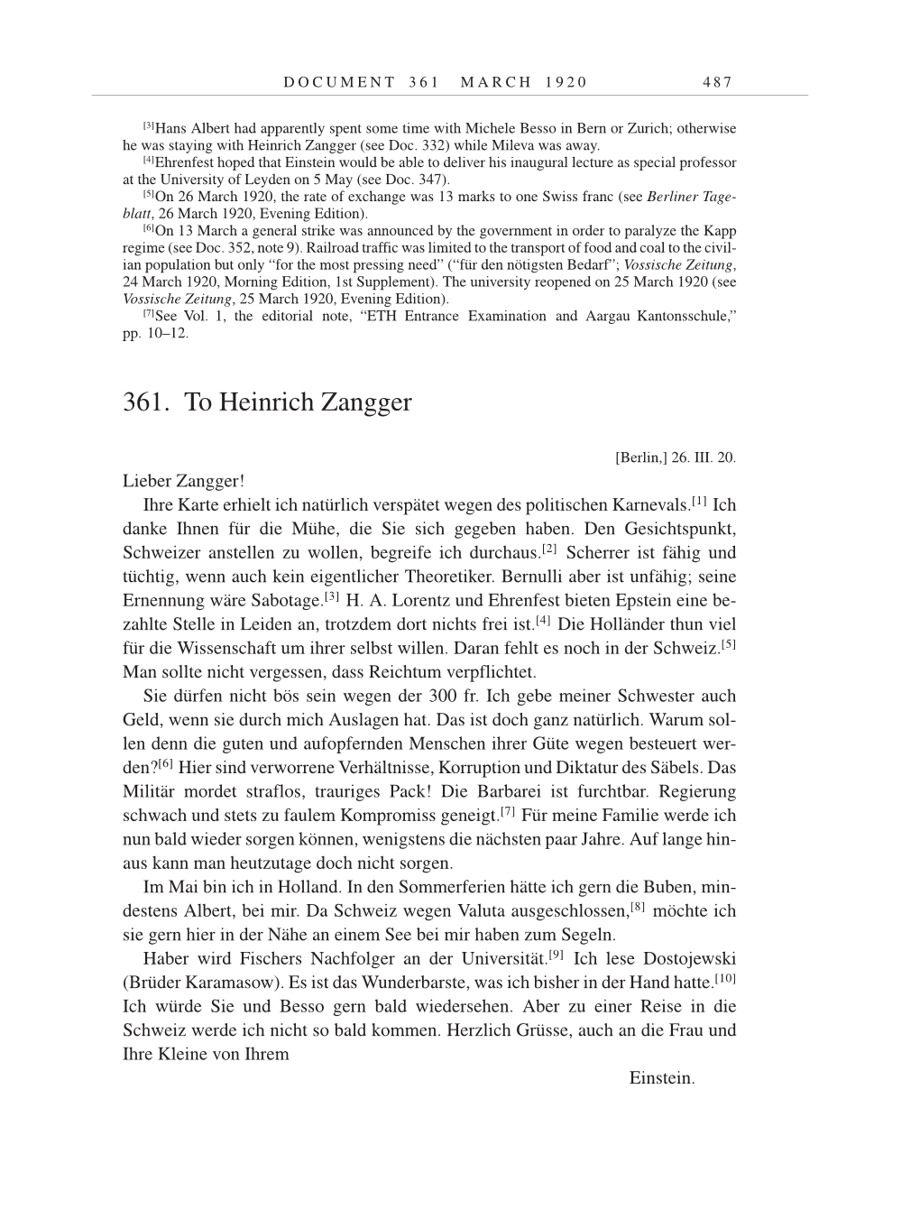 Volume 9: The Berlin Years: Correspondence January 1919-April 1920 page 487