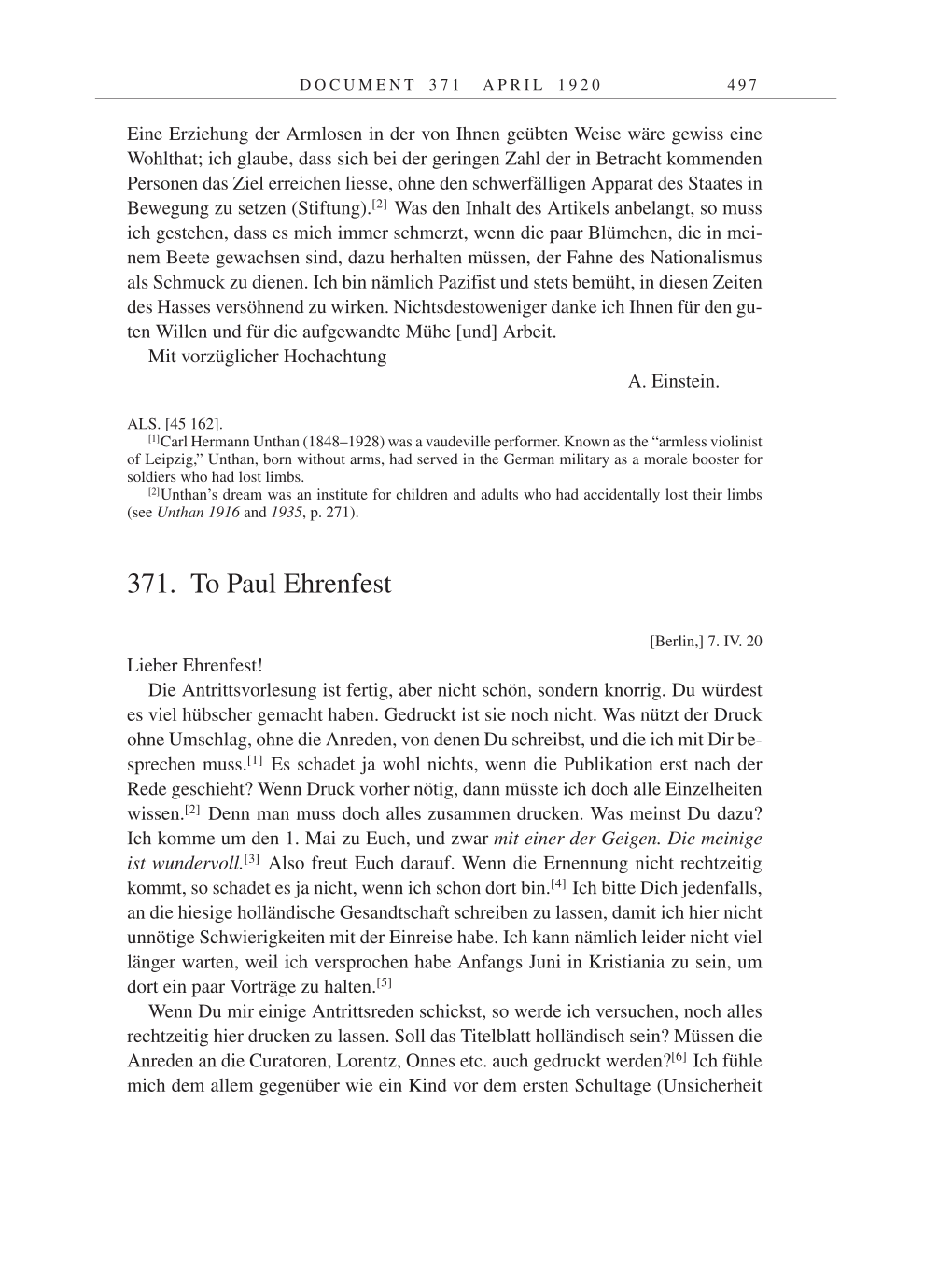 Volume 9: The Berlin Years: Correspondence January 1919-April 1920 page 497