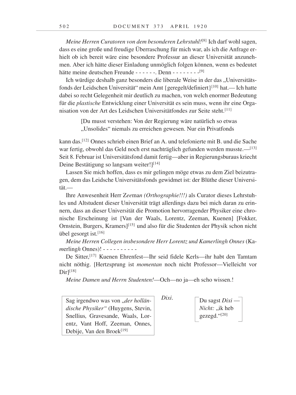 Volume 9: The Berlin Years: Correspondence January 1919-April 1920 page 502
