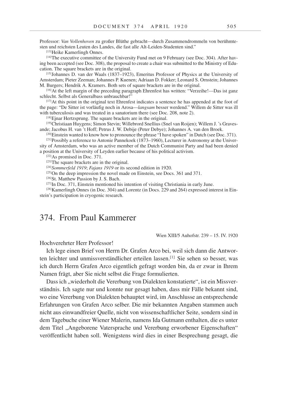 Volume 9: The Berlin Years: Correspondence January 1919-April 1920 page 505