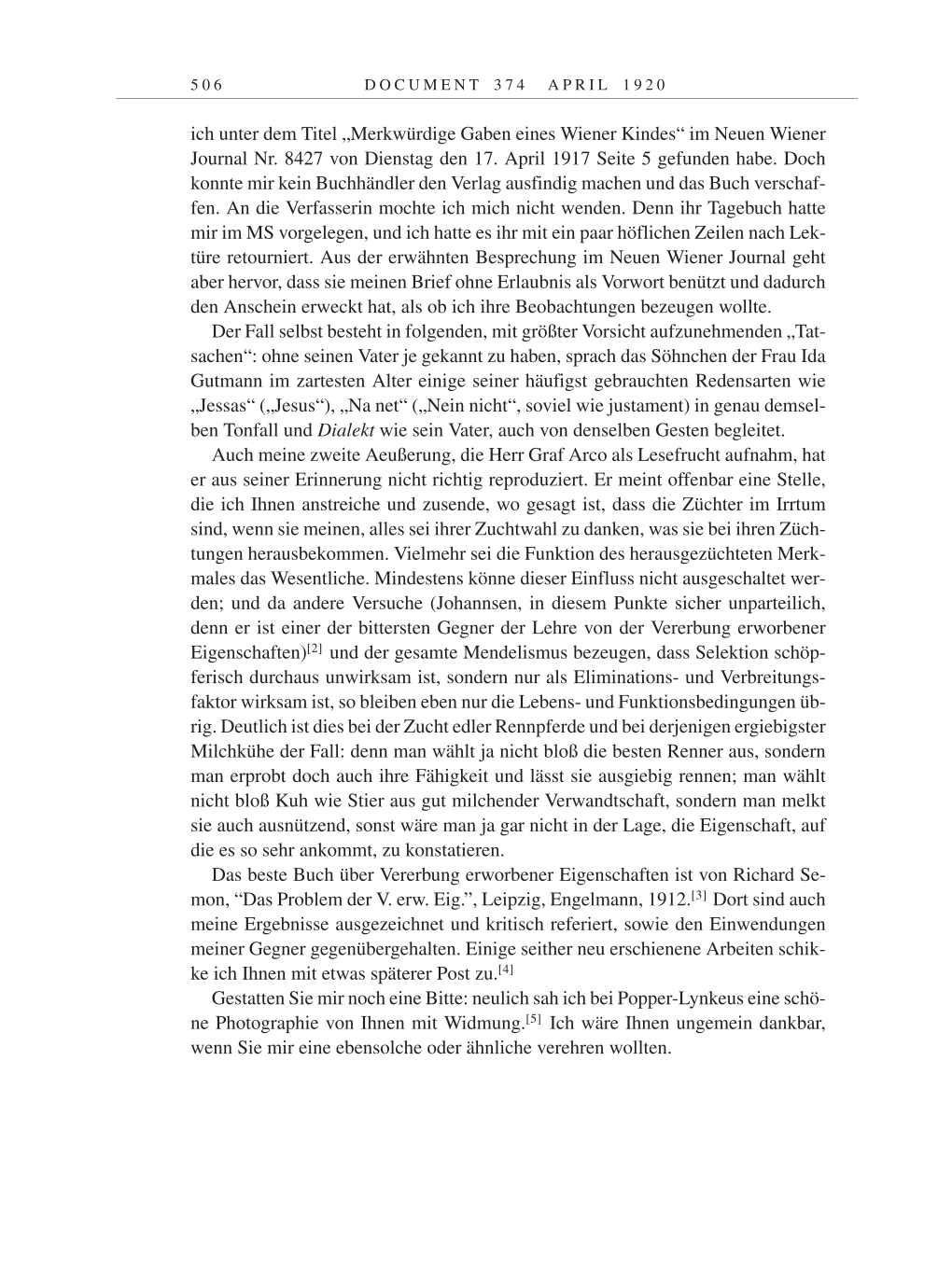 Volume 9: The Berlin Years: Correspondence January 1919-April 1920 page 506