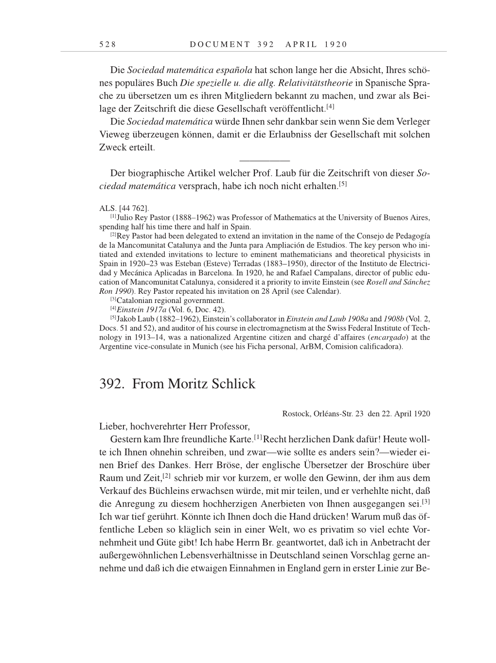 Volume 9: The Berlin Years: Correspondence January 1919-April 1920 page 528