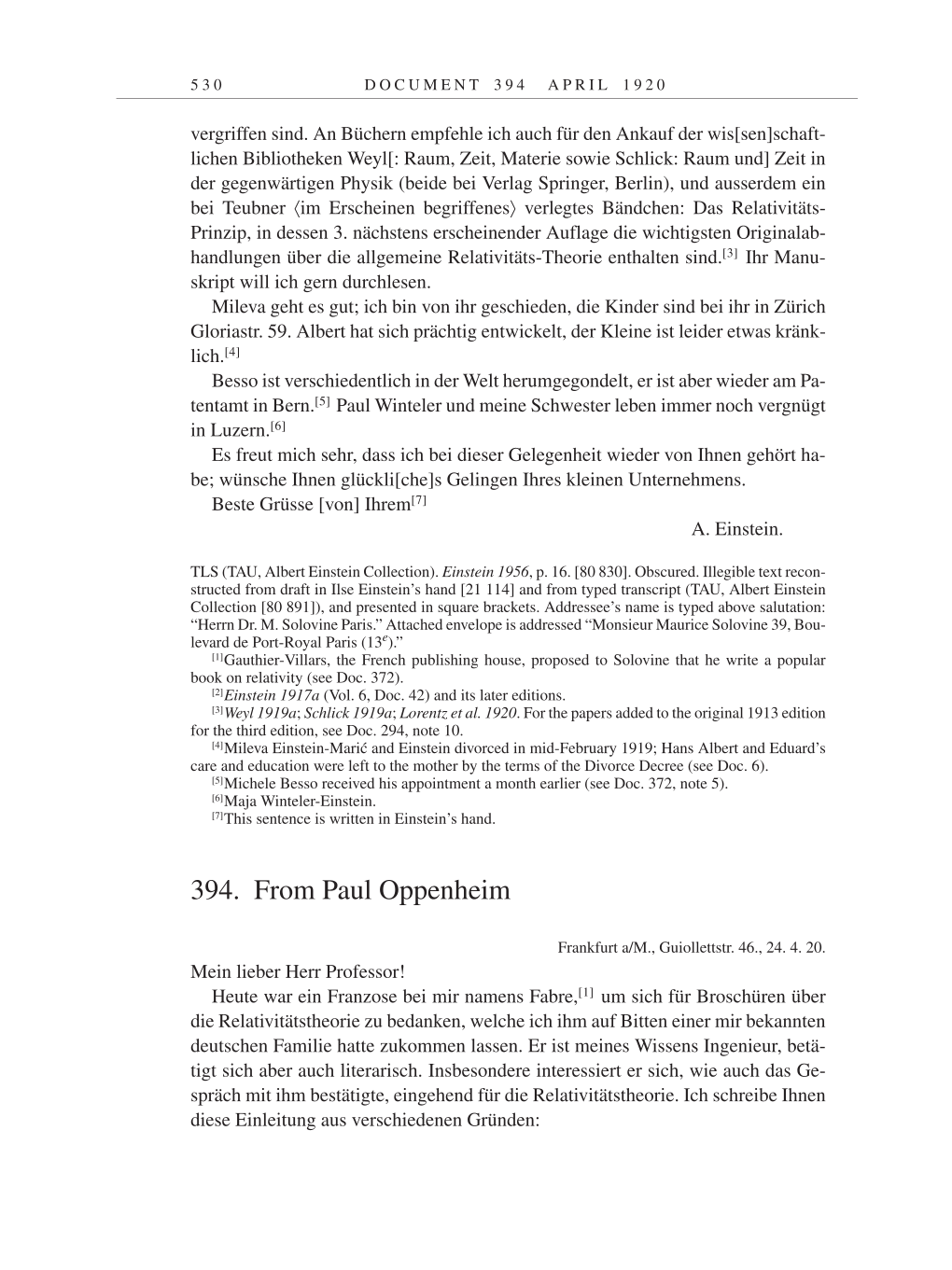 Volume 9: The Berlin Years: Correspondence January 1919-April 1920 page 530
