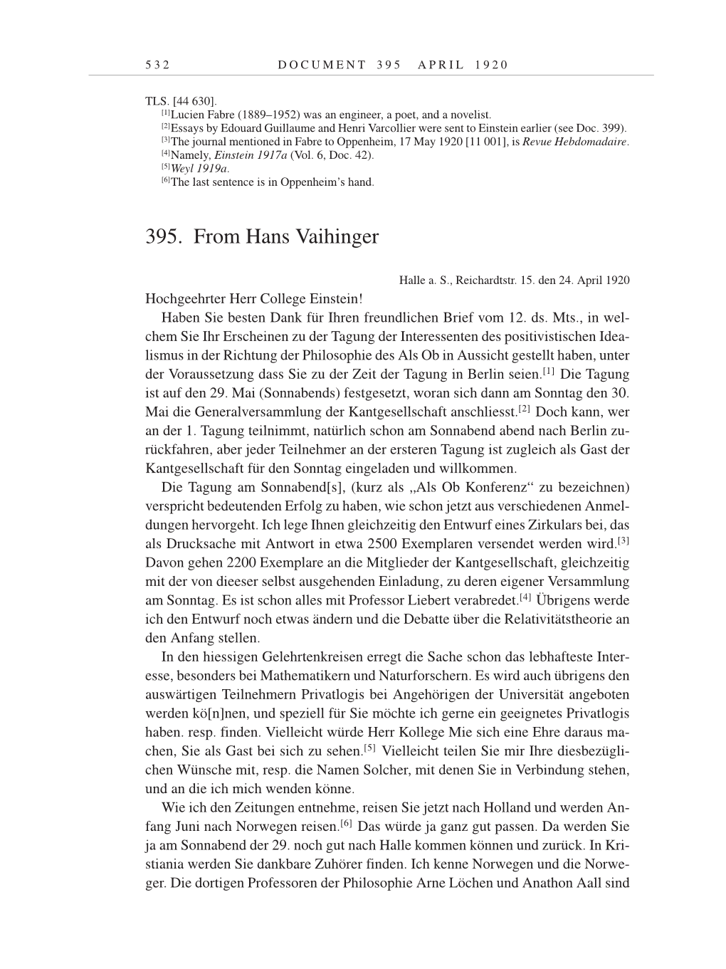 Volume 9: The Berlin Years: Correspondence January 1919-April 1920 page 532