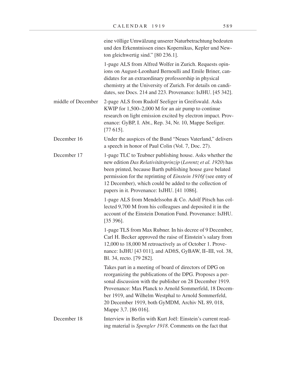 Volume 9: The Berlin Years: Correspondence January 1919-April 1920 page 589
