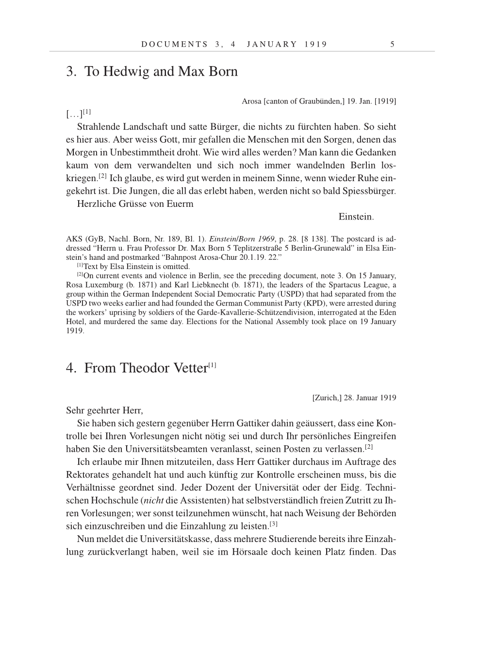 Volume 9: The Berlin Years: Correspondence January 1919-April 1920 page 5