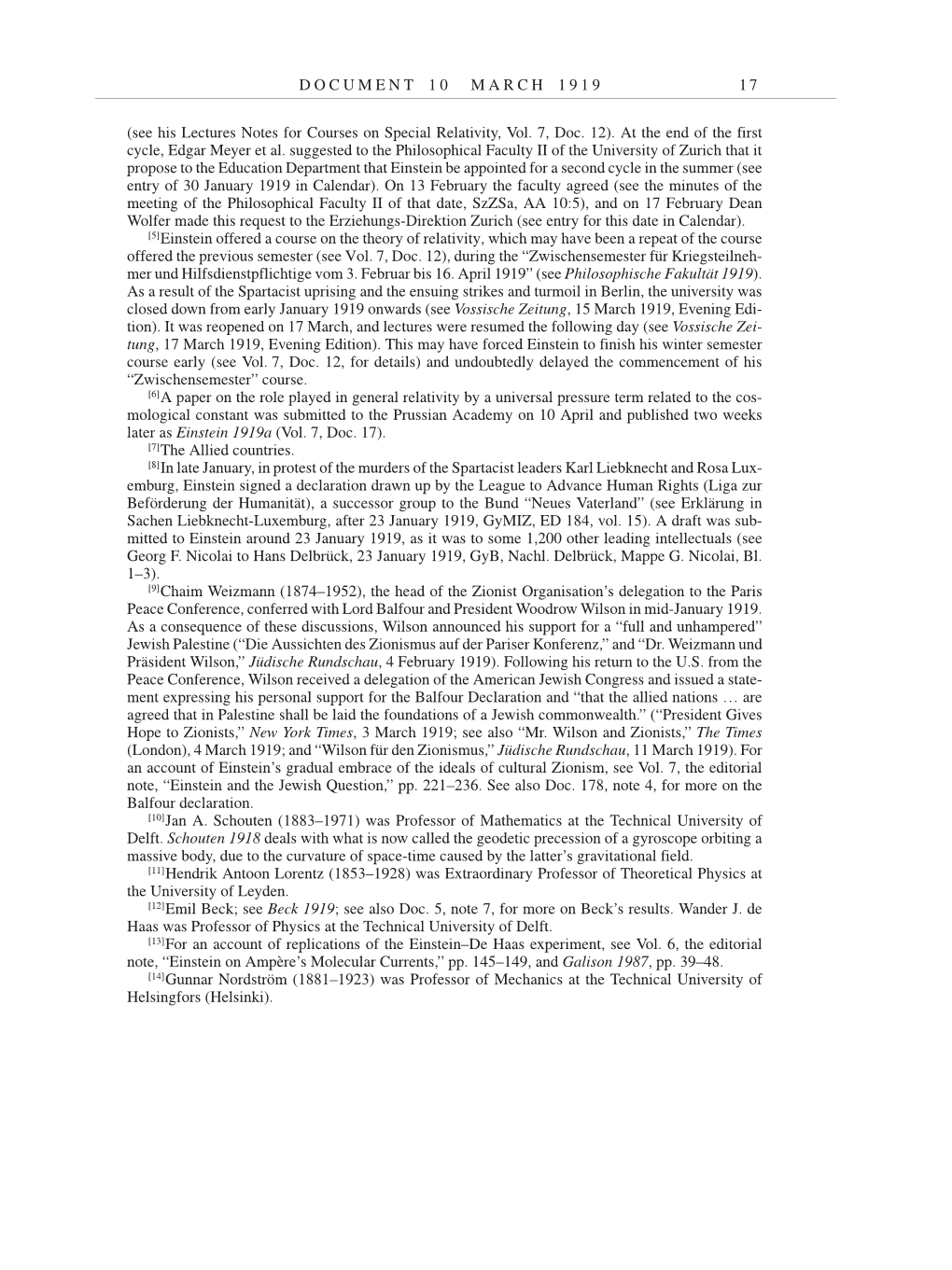 Volume 9: The Berlin Years: Correspondence January 1919-April 1920 page 17