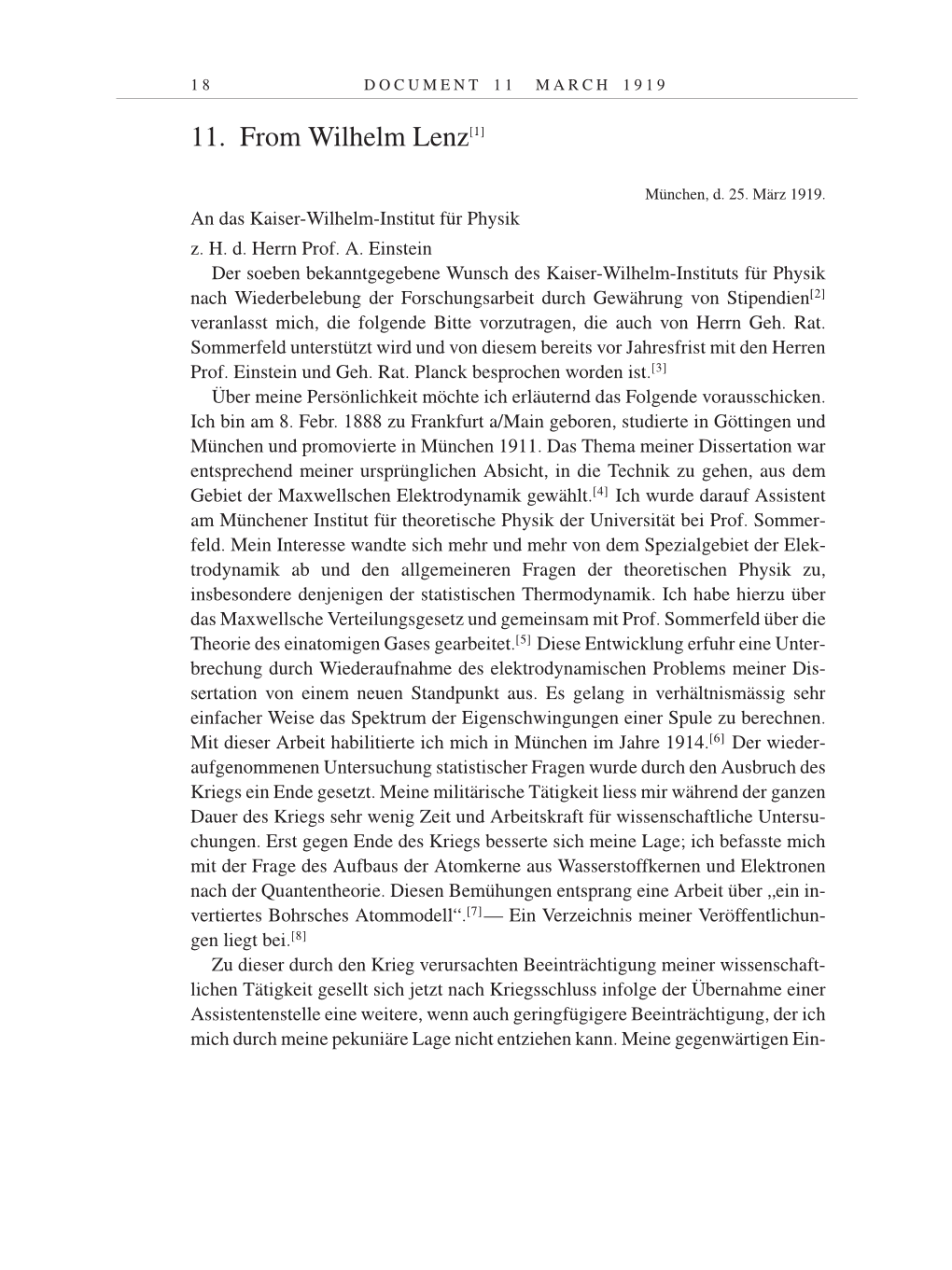 Volume 9: The Berlin Years: Correspondence January 1919-April 1920 page 18