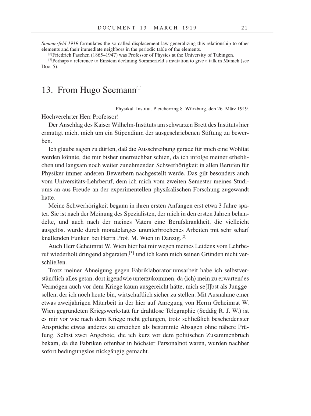 Volume 9: The Berlin Years: Correspondence January 1919-April 1920 page 21