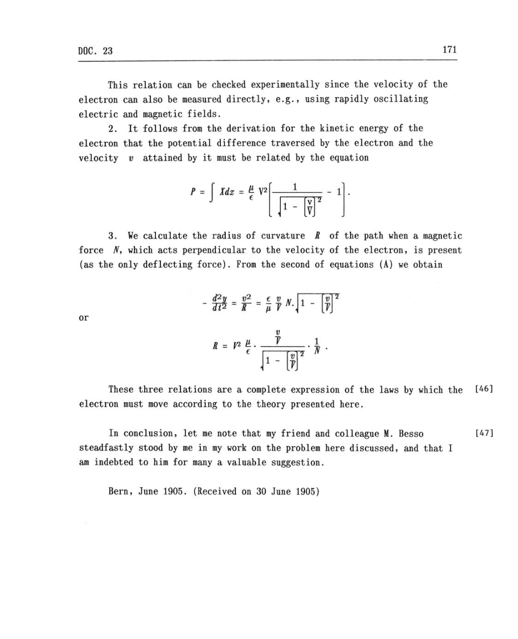 Volume 2: The Swiss Years: Writings, 1900-1909 (English translation supplement) page 171