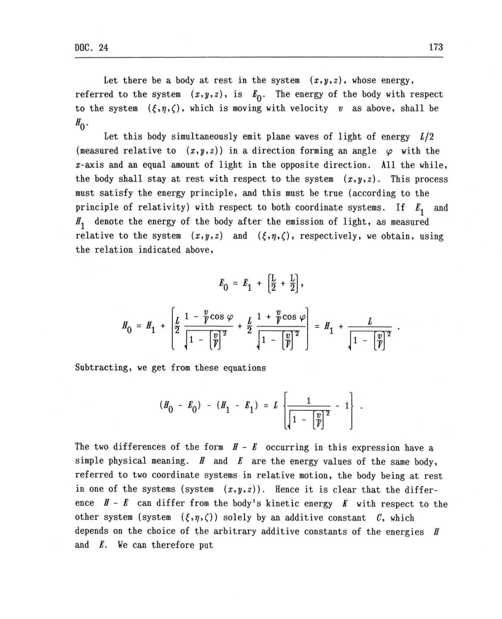 Volume 2: The Swiss Years: Writings, 1900-1909 (English translation supplement) page 173