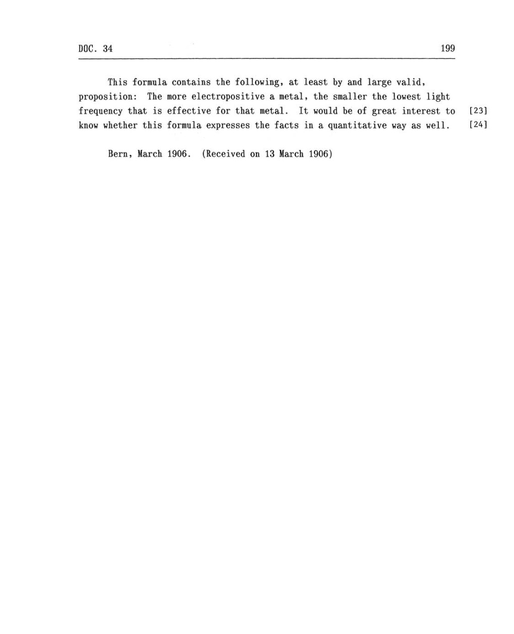 Volume 2: The Swiss Years: Writings, 1900-1909 (English translation supplement) page 199