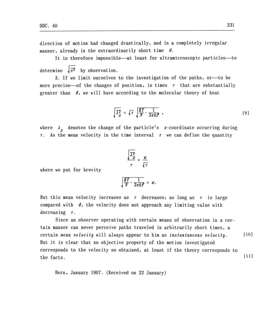 Volume 2: The Swiss Years: Writings, 1900-1909 (English translation supplement) page 231