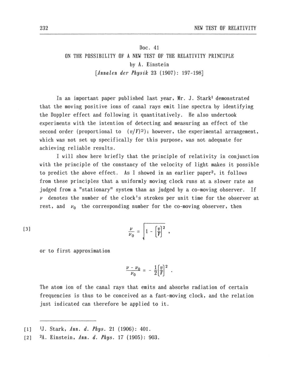 Volume 2: The Swiss Years: Writings, 1900-1909 (English translation supplement) page 232