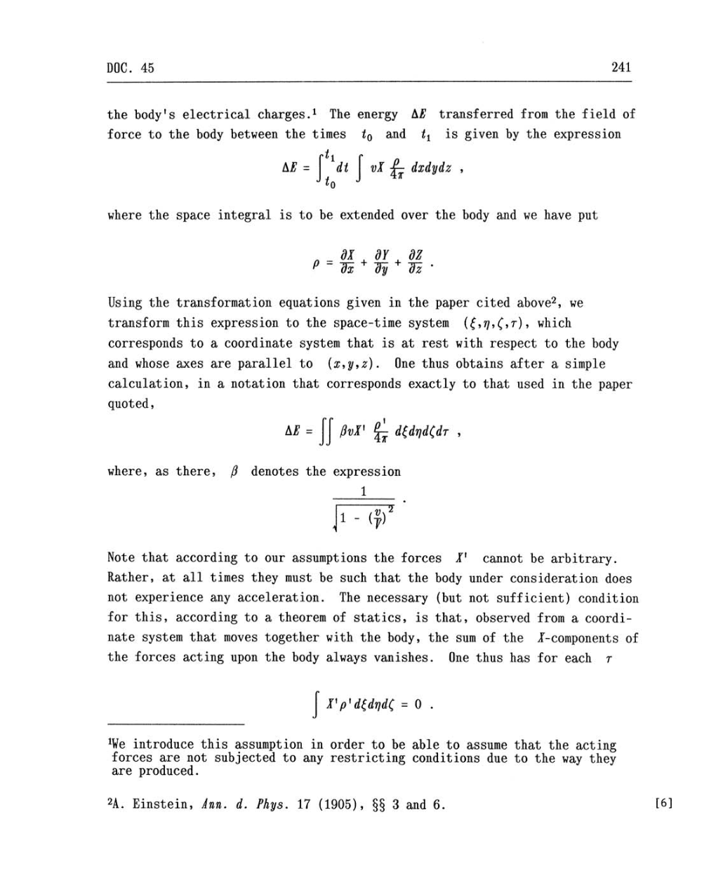 Volume 2: The Swiss Years: Writings, 1900-1909 (English translation supplement) page 241