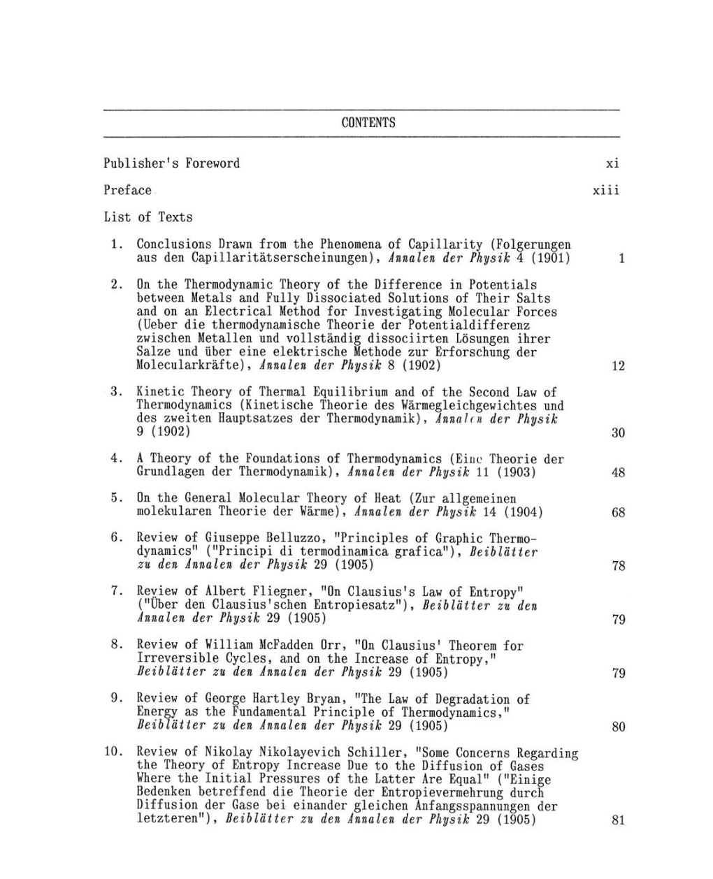 Volume 2: The Swiss Years: Writings, 1900-1909 (English translation supplement) page v