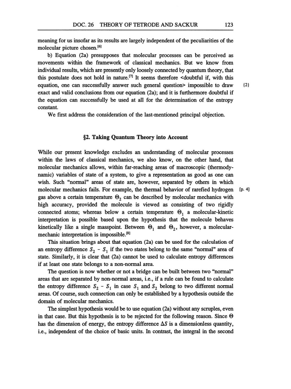 Volume 6: The Berlin Years: Writings, 1914-1917 (English translation supplement) page 123