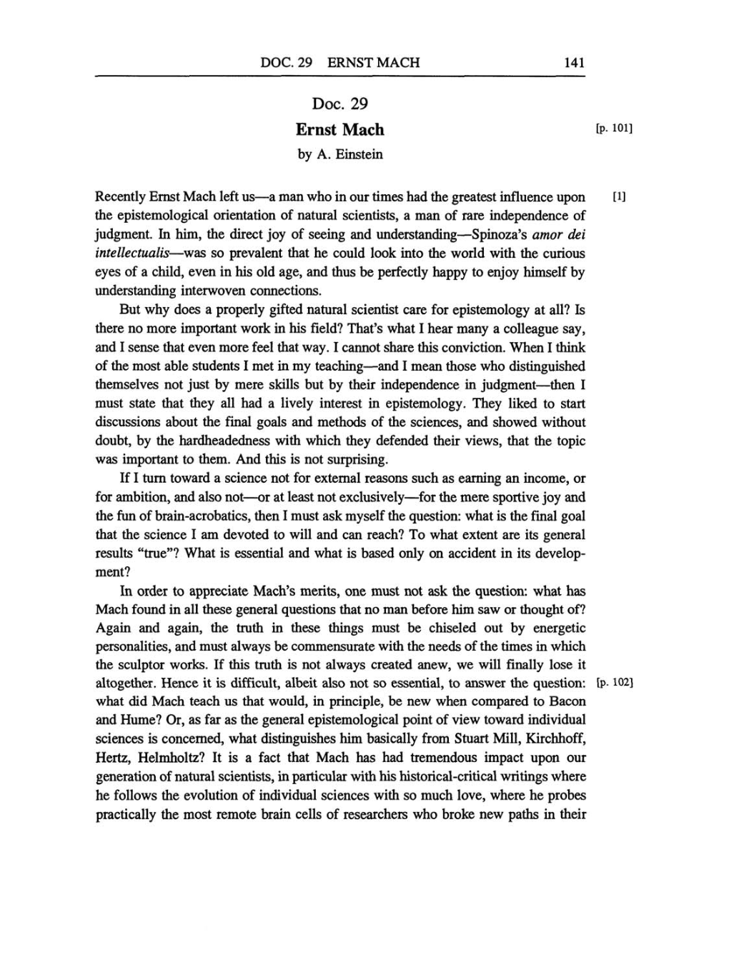 Volume 6: The Berlin Years: Writings, 1914-1917 (English translation supplement) page 141