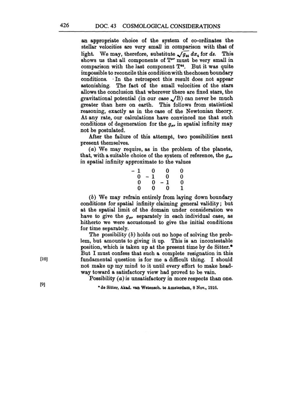 Volume 6: The Berlin Years: Writings, 1914-1917 (English translation supplement) page 426