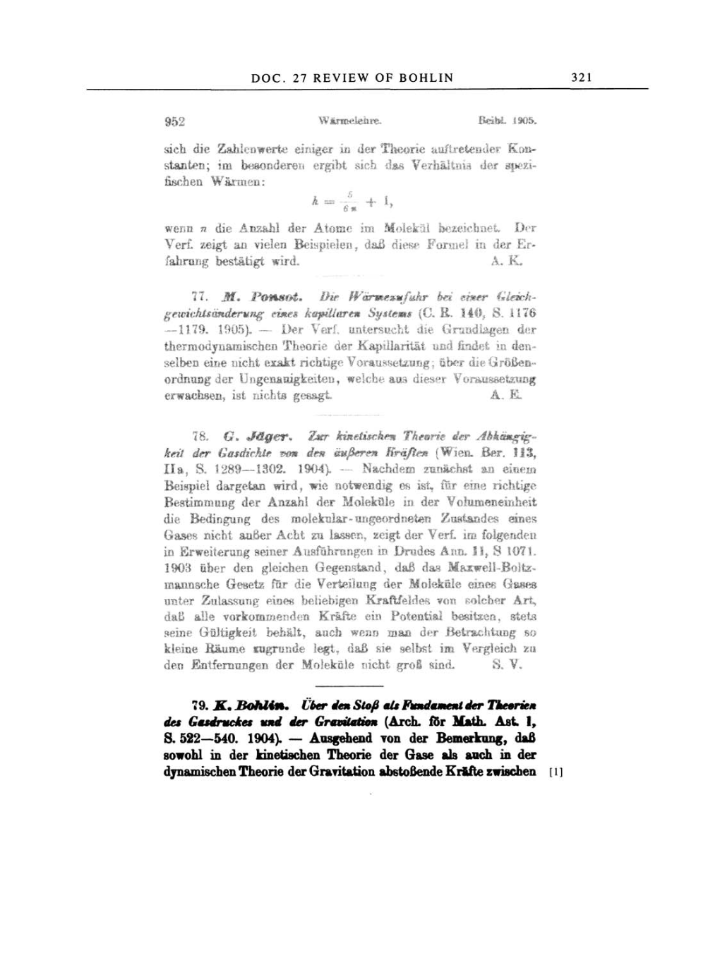 Volume 2: The Swiss Years: Writings, 1900-1909 page 321