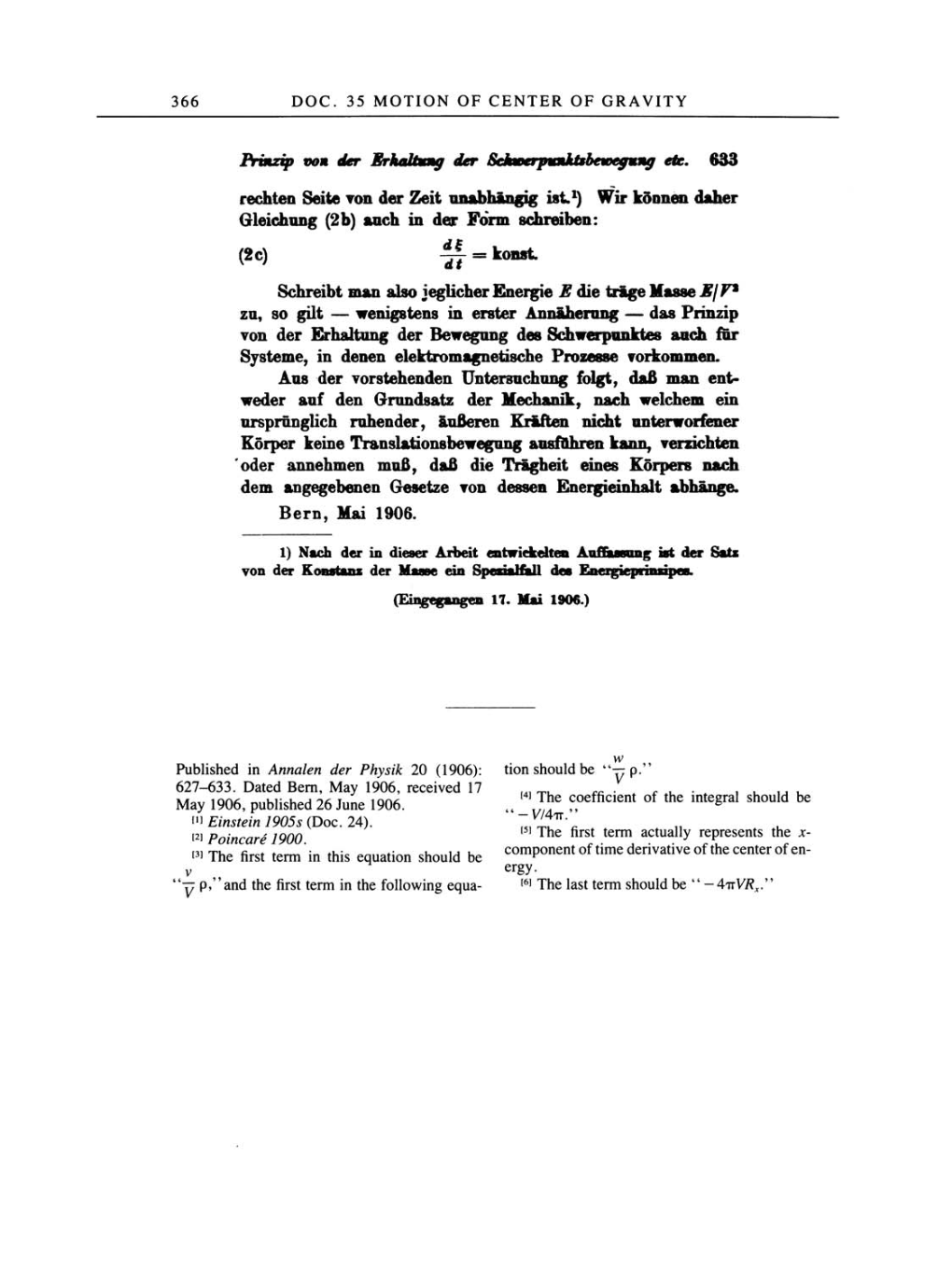 Volume 2: The Swiss Years: Writings, 1900-1909 page 366