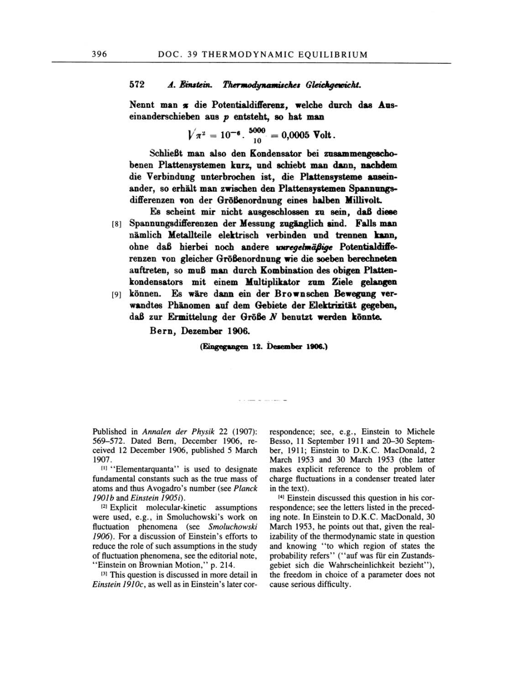 Volume 2: The Swiss Years: Writings, 1900-1909 page 396