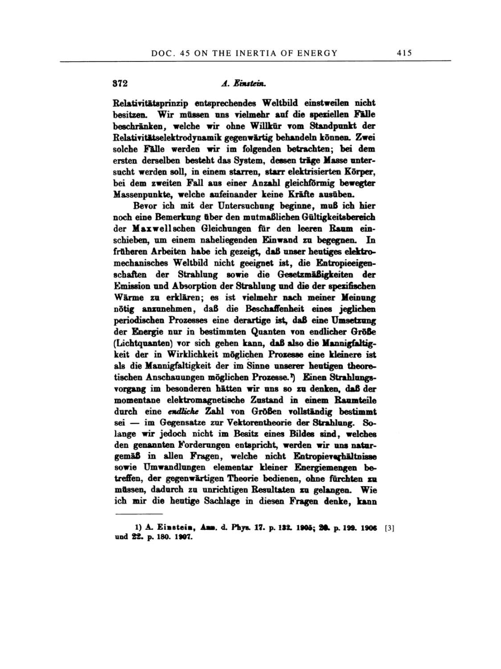 Volume 2: The Swiss Years: Writings, 1900-1909 page 415