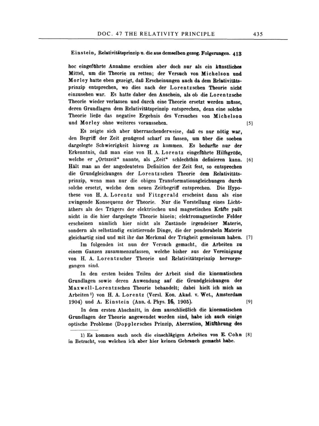 Volume 2: The Swiss Years: Writings, 1900-1909 page 435