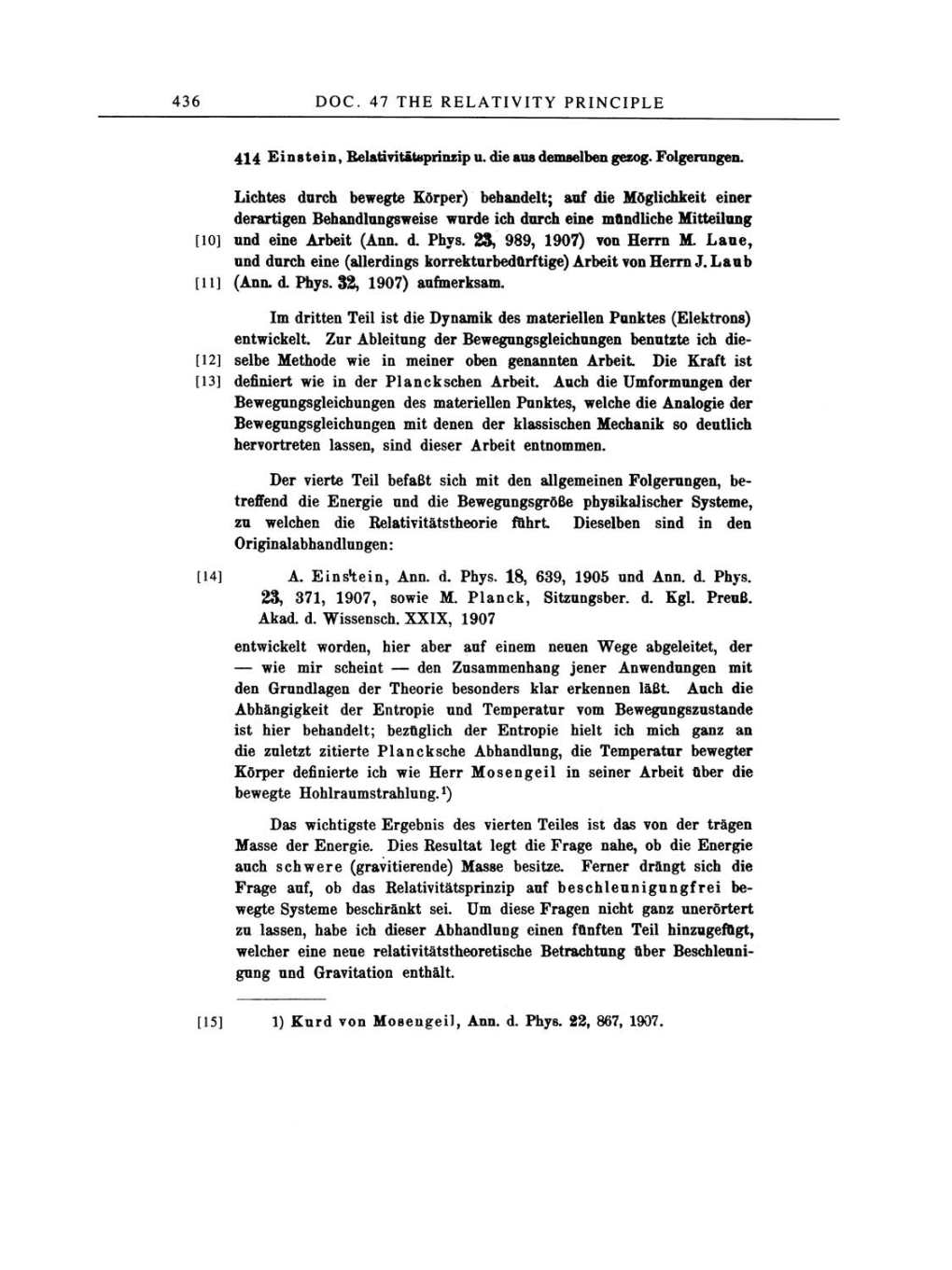 Volume 2: The Swiss Years: Writings, 1900-1909 page 436