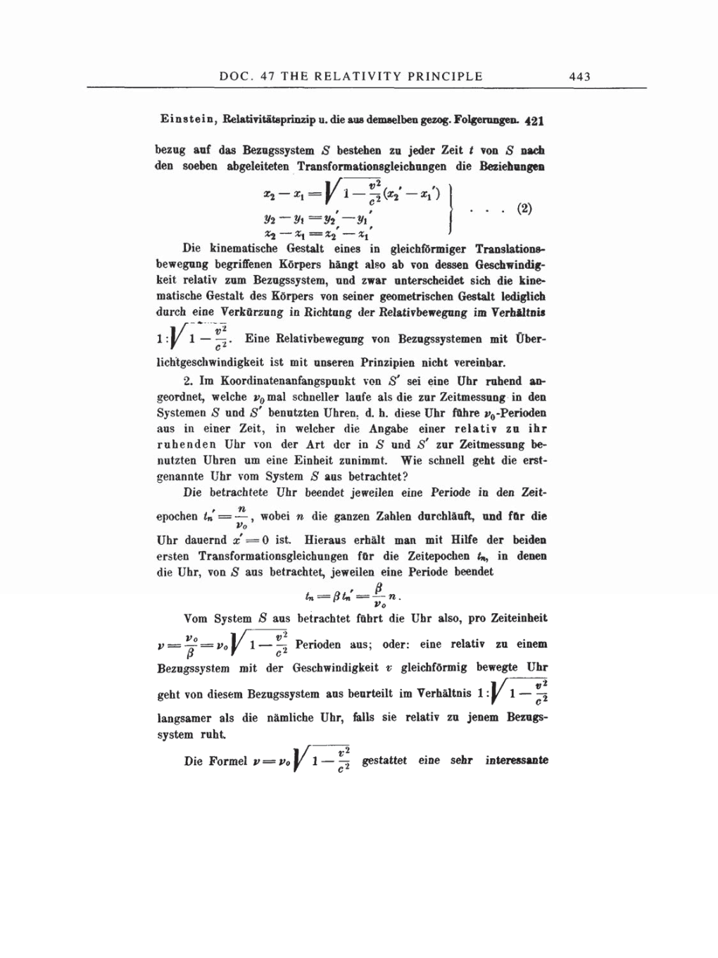 Volume 2: The Swiss Years: Writings, 1900-1909 page 443