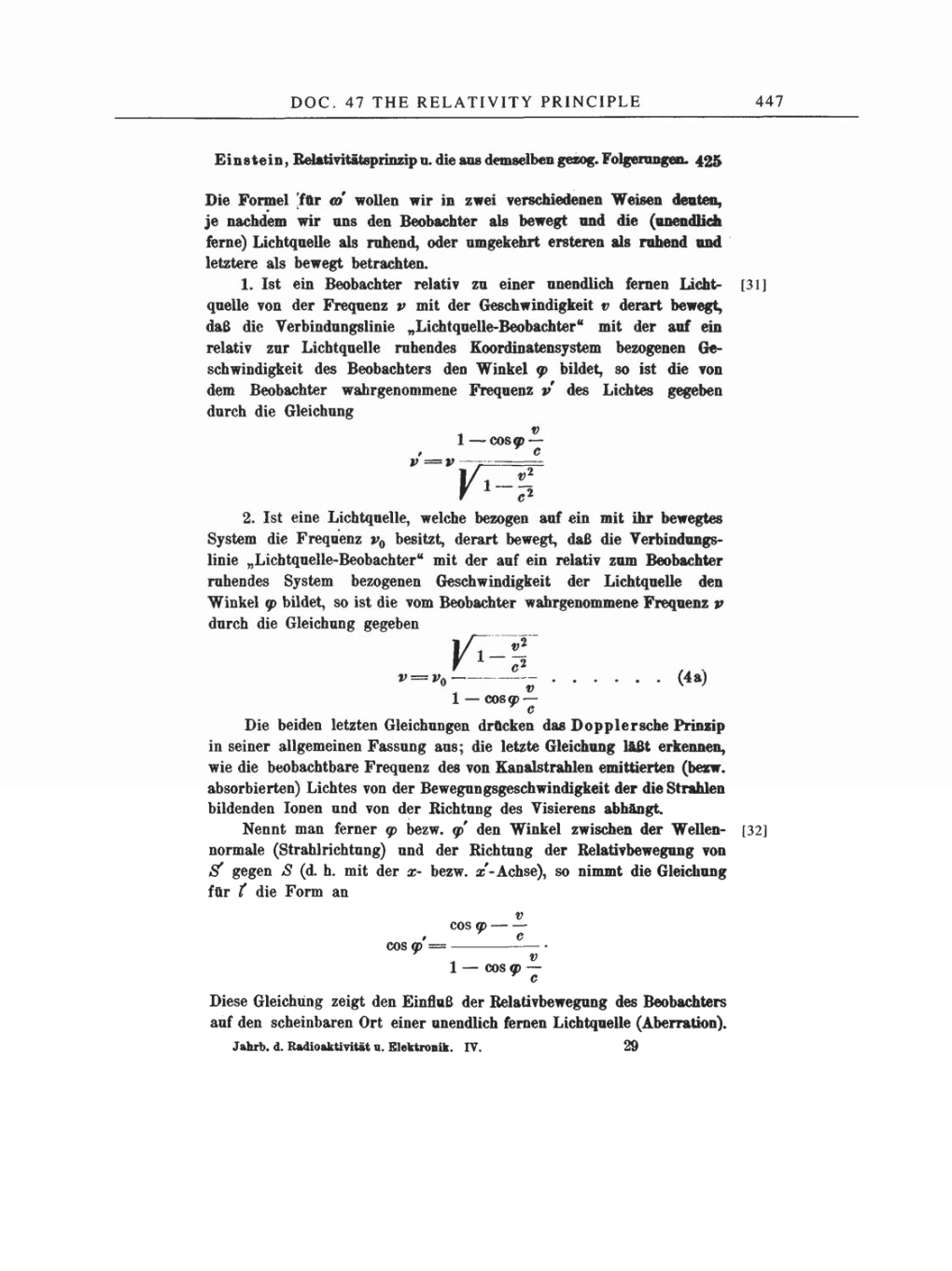 Volume 2: The Swiss Years: Writings, 1900-1909 page 447