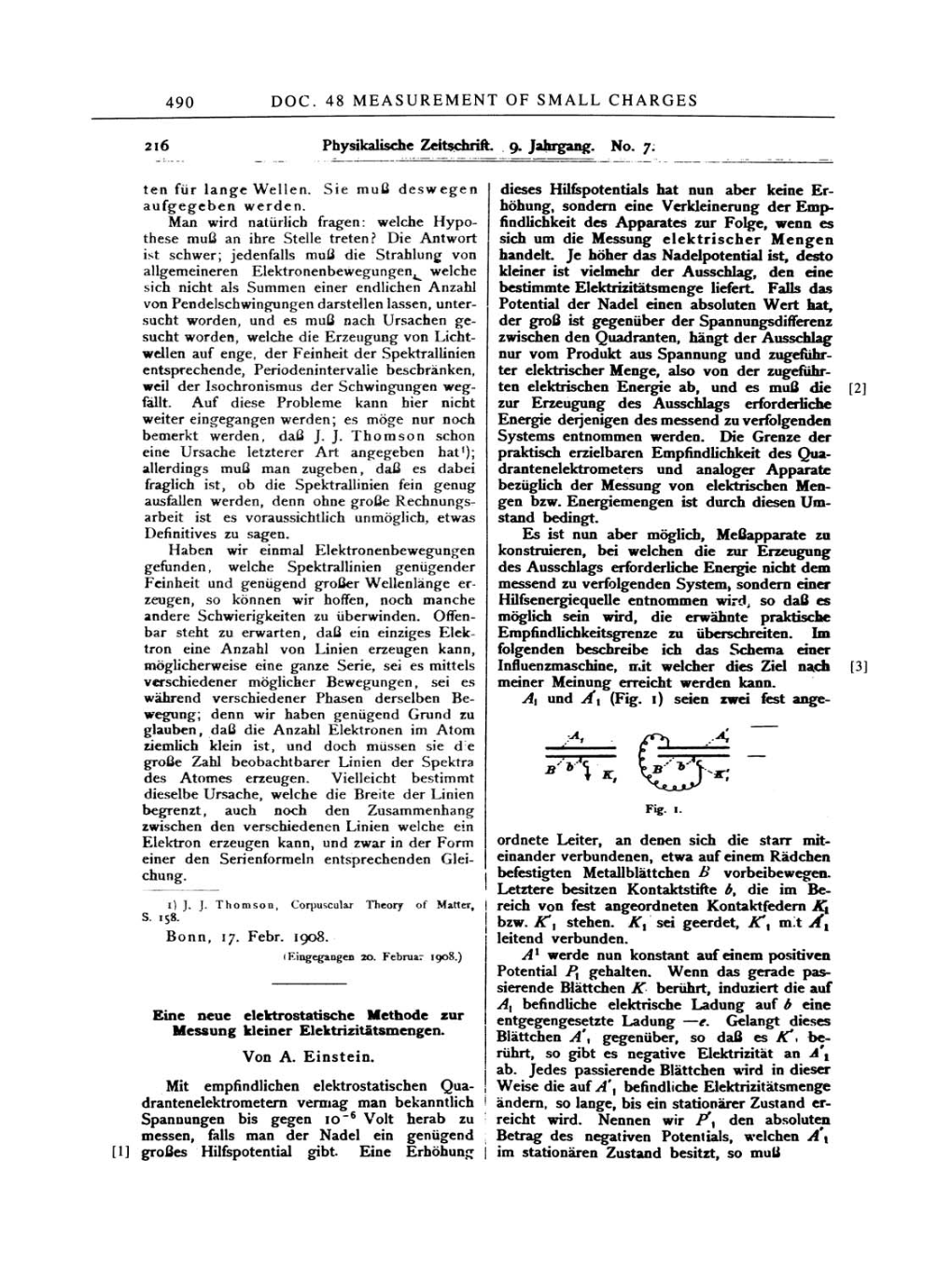 Volume 2: The Swiss Years: Writings, 1900-1909 page 490