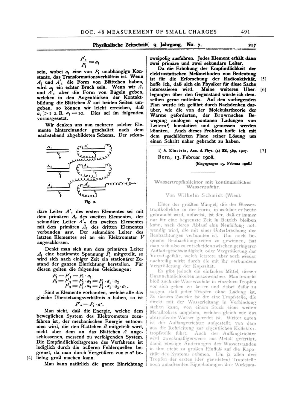 Volume 2: The Swiss Years: Writings, 1900-1909 page 491