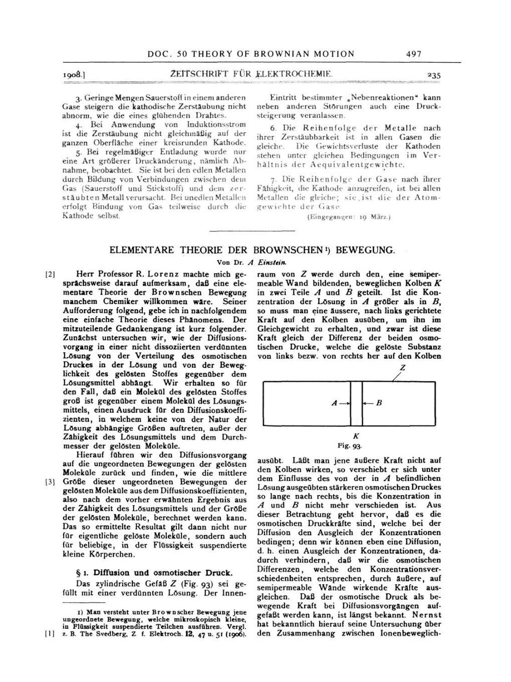 Volume 2: The Swiss Years: Writings, 1900-1909 page 497