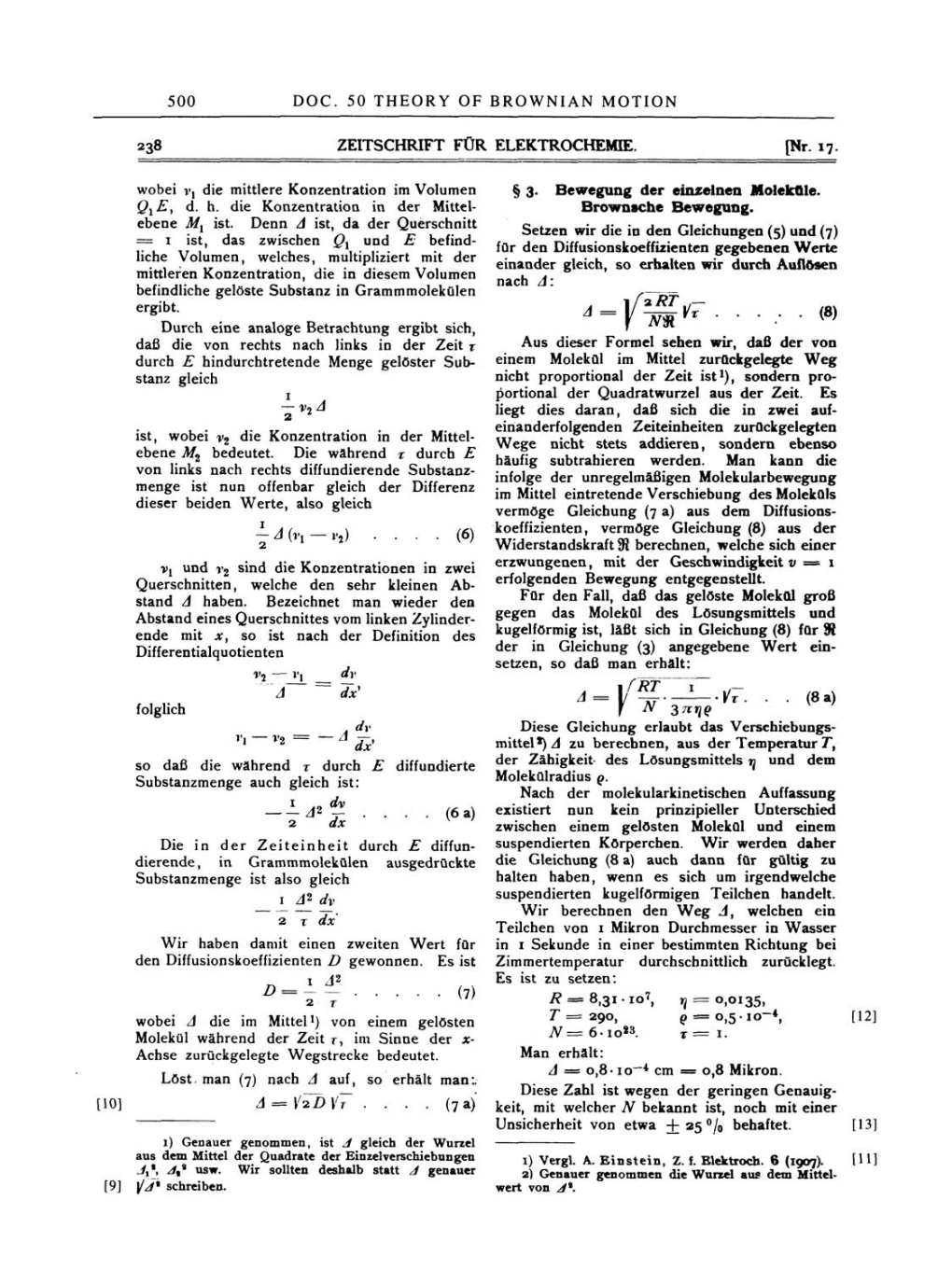 Volume 2: The Swiss Years: Writings, 1900-1909 page 500