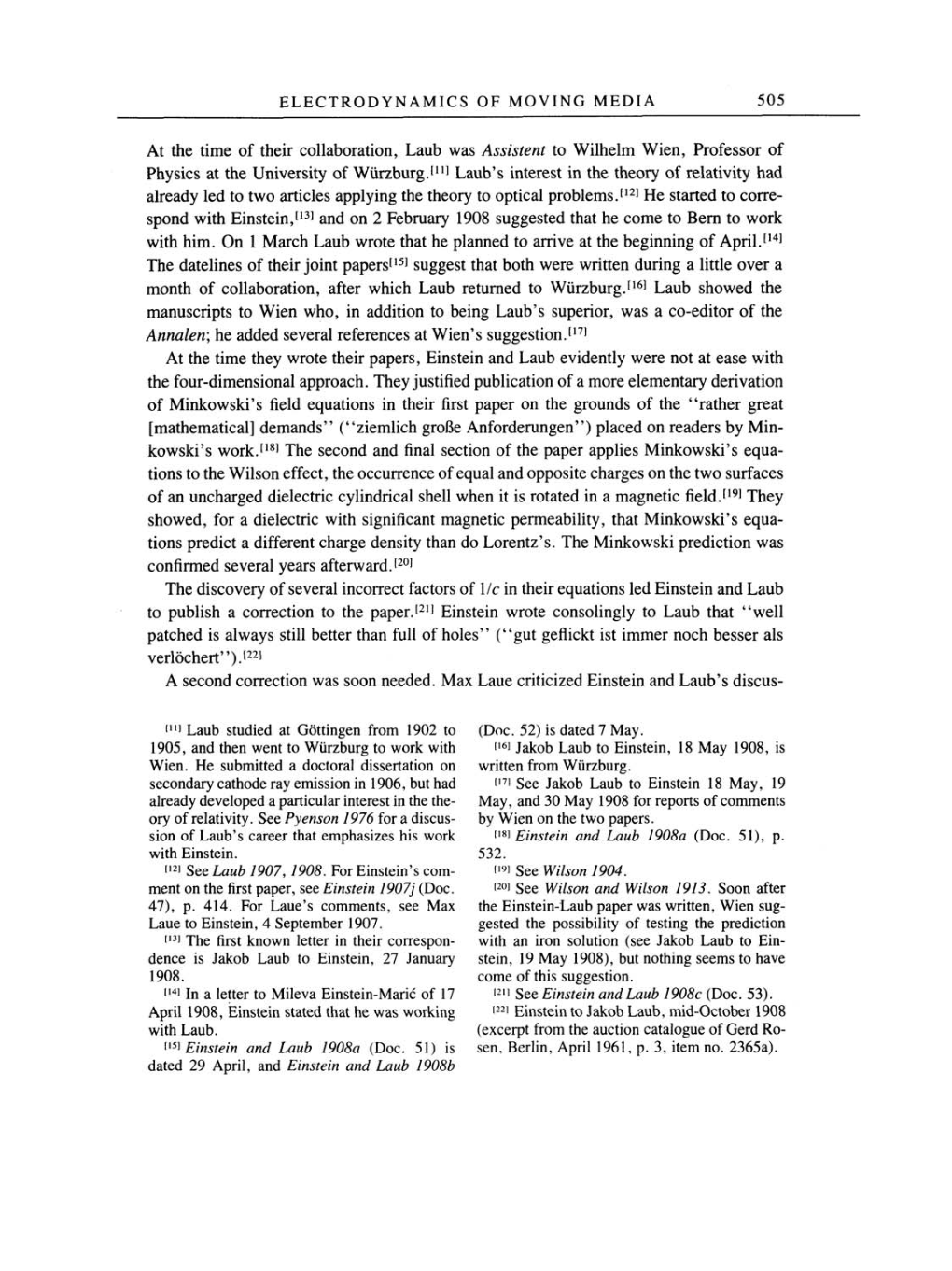 Volume 2: The Swiss Years: Writings, 1900-1909 page 505