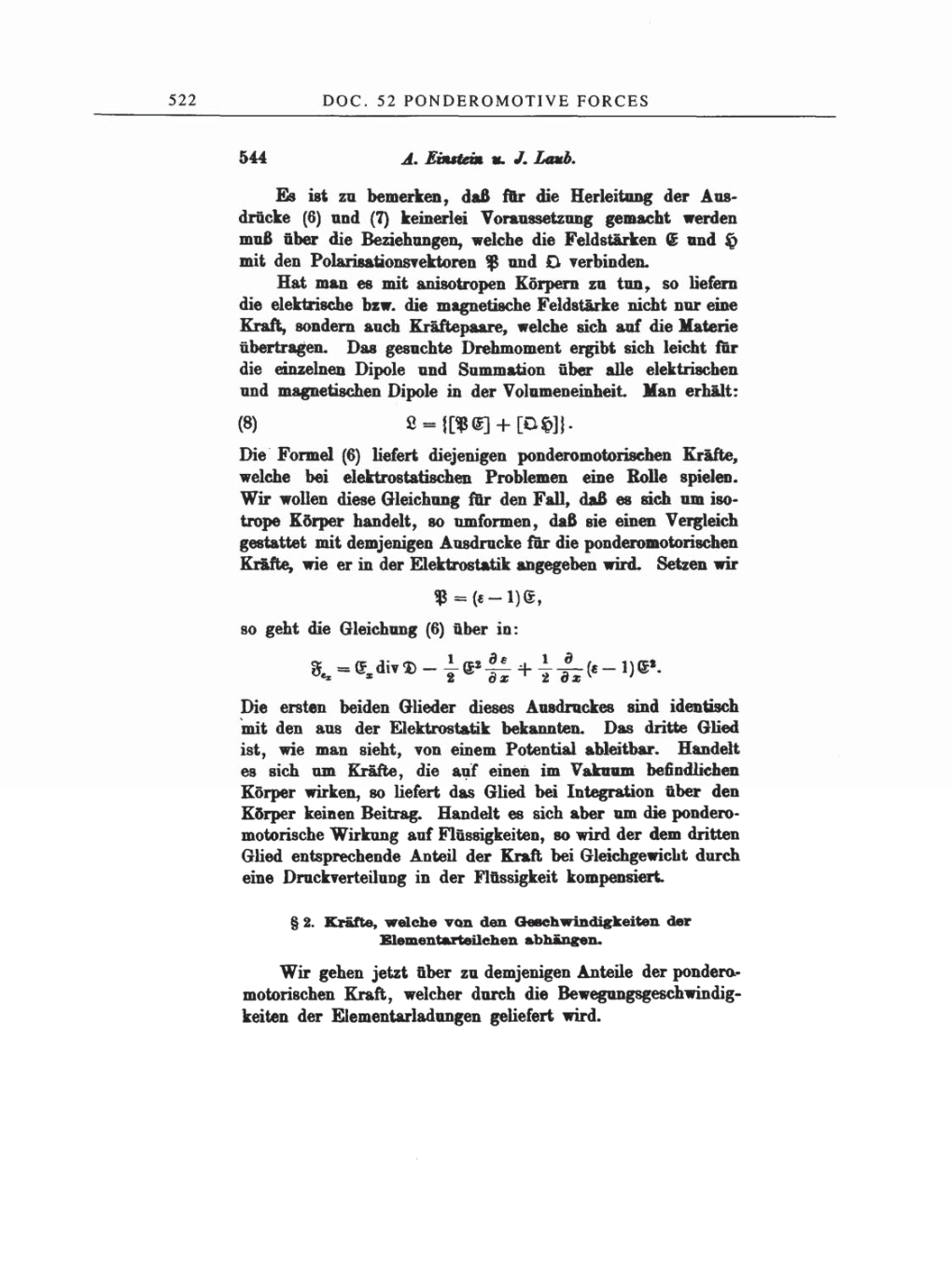 Volume 2: The Swiss Years: Writings, 1900-1909 page 522