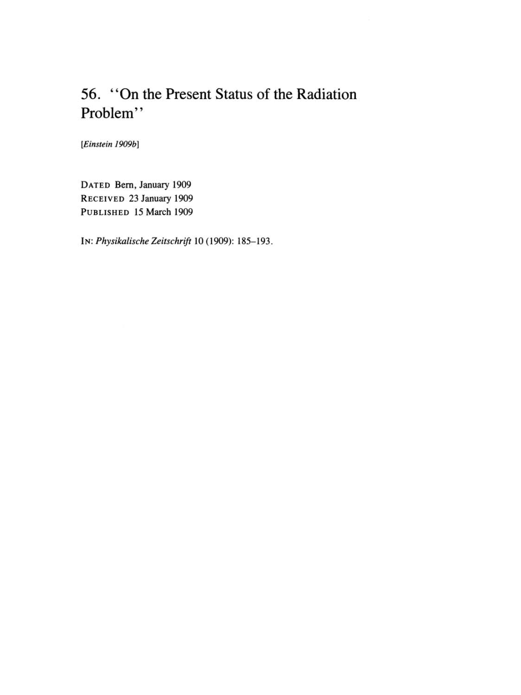 Volume 2: The Swiss Years: Writings, 1900-1909 page 541