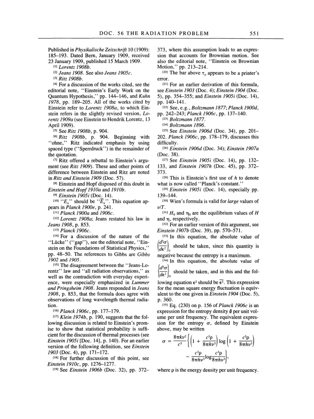 Volume 2: The Swiss Years: Writings, 1900-1909 page 551