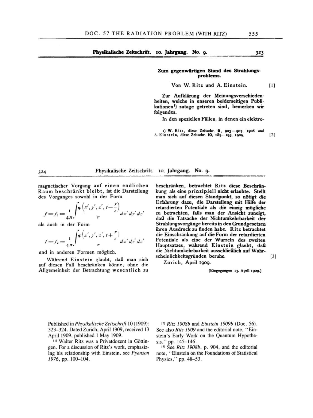 Volume 2: The Swiss Years: Writings, 1900-1909 page 555