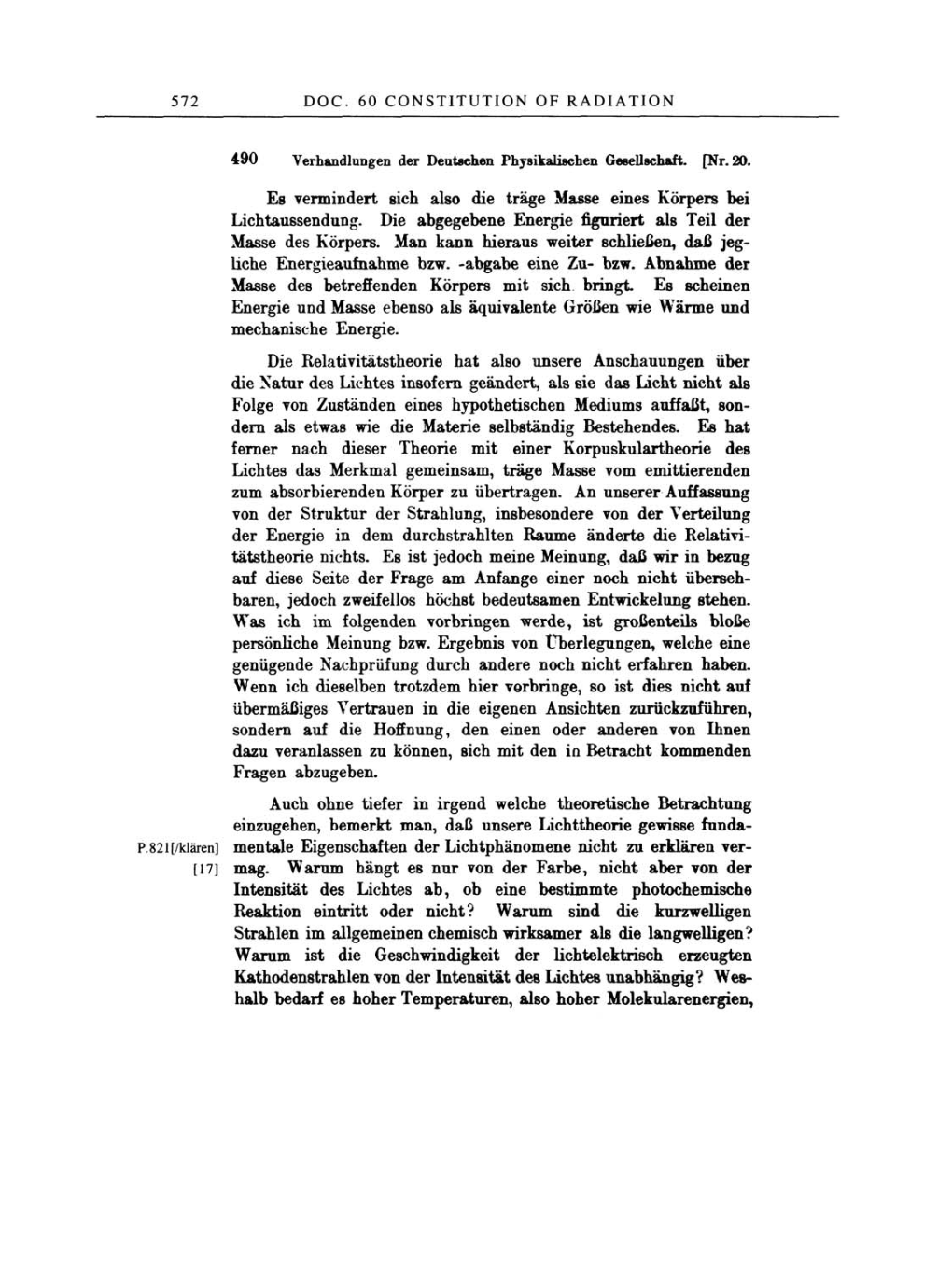 Volume 2: The Swiss Years: Writings, 1900-1909 page 572