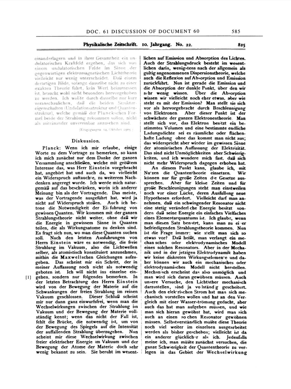 Volume 2: The Swiss Years: Writings, 1900-1909 page 585