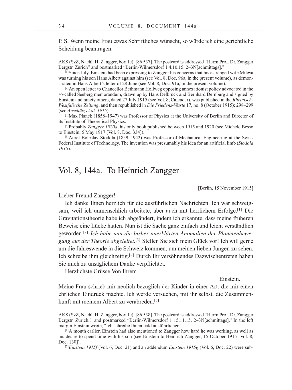 Volume 10: The Berlin Years: Correspondence May-December 1920 / Supplementary Correspondence 1909-1920 page 34