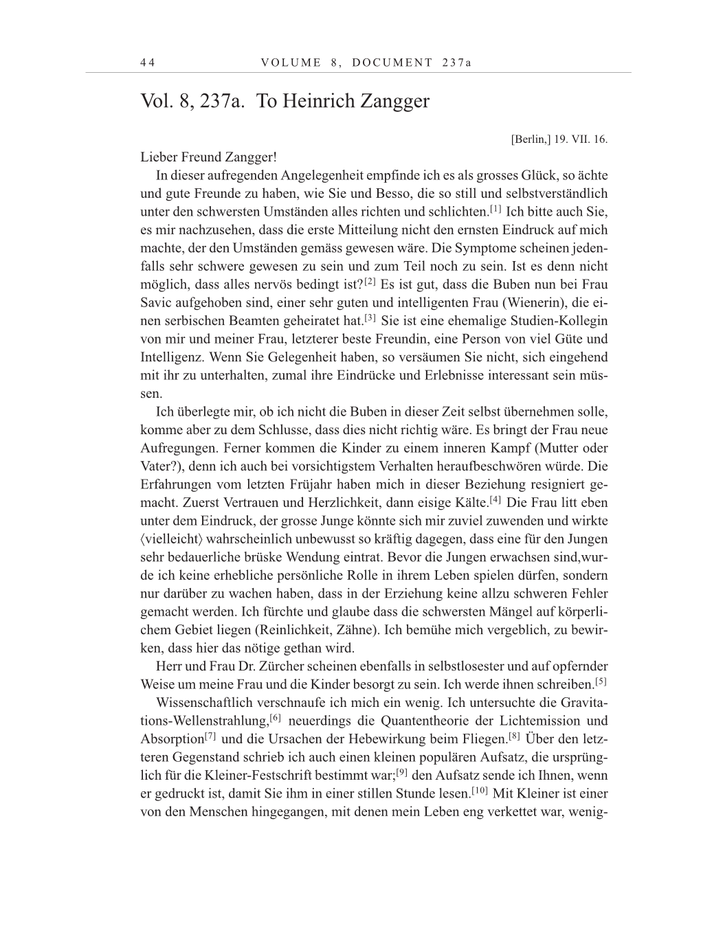 Volume 10: The Berlin Years: Correspondence May-December 1920 / Supplementary Correspondence 1909-1920 page 44