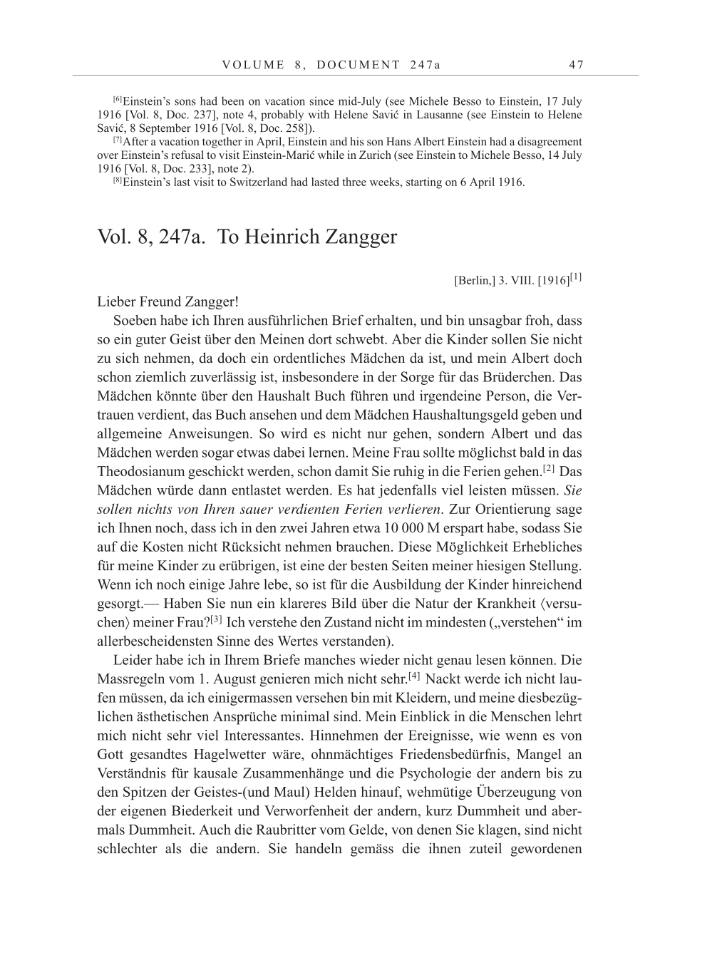 Volume 10: The Berlin Years: Correspondence May-December 1920 / Supplementary Correspondence 1909-1920 page 47