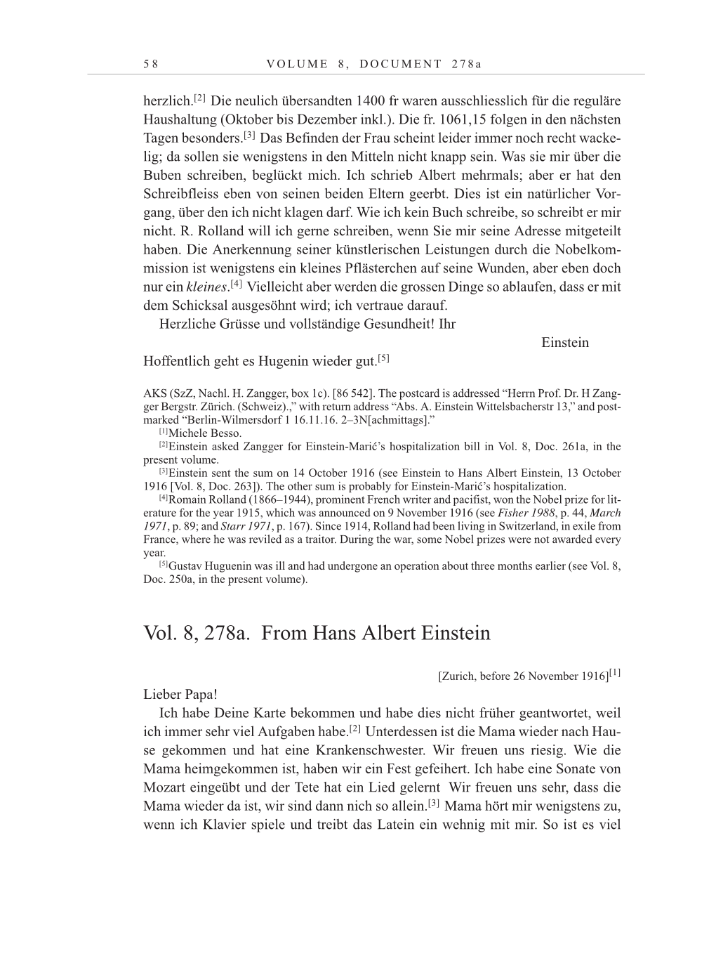 Volume 10: The Berlin Years: Correspondence May-December 1920 / Supplementary Correspondence 1909-1920 page 58