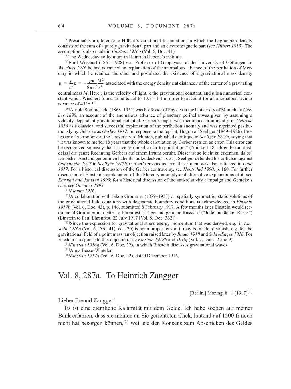 Volume 10: The Berlin Years: Correspondence May-December 1920 / Supplementary Correspondence 1909-1920 page 64