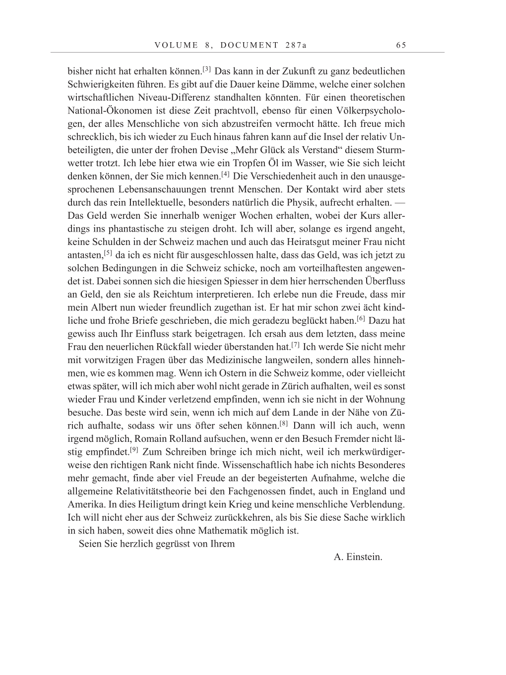 Volume 10: The Berlin Years: Correspondence May-December 1920 / Supplementary Correspondence 1909-1920 page 65