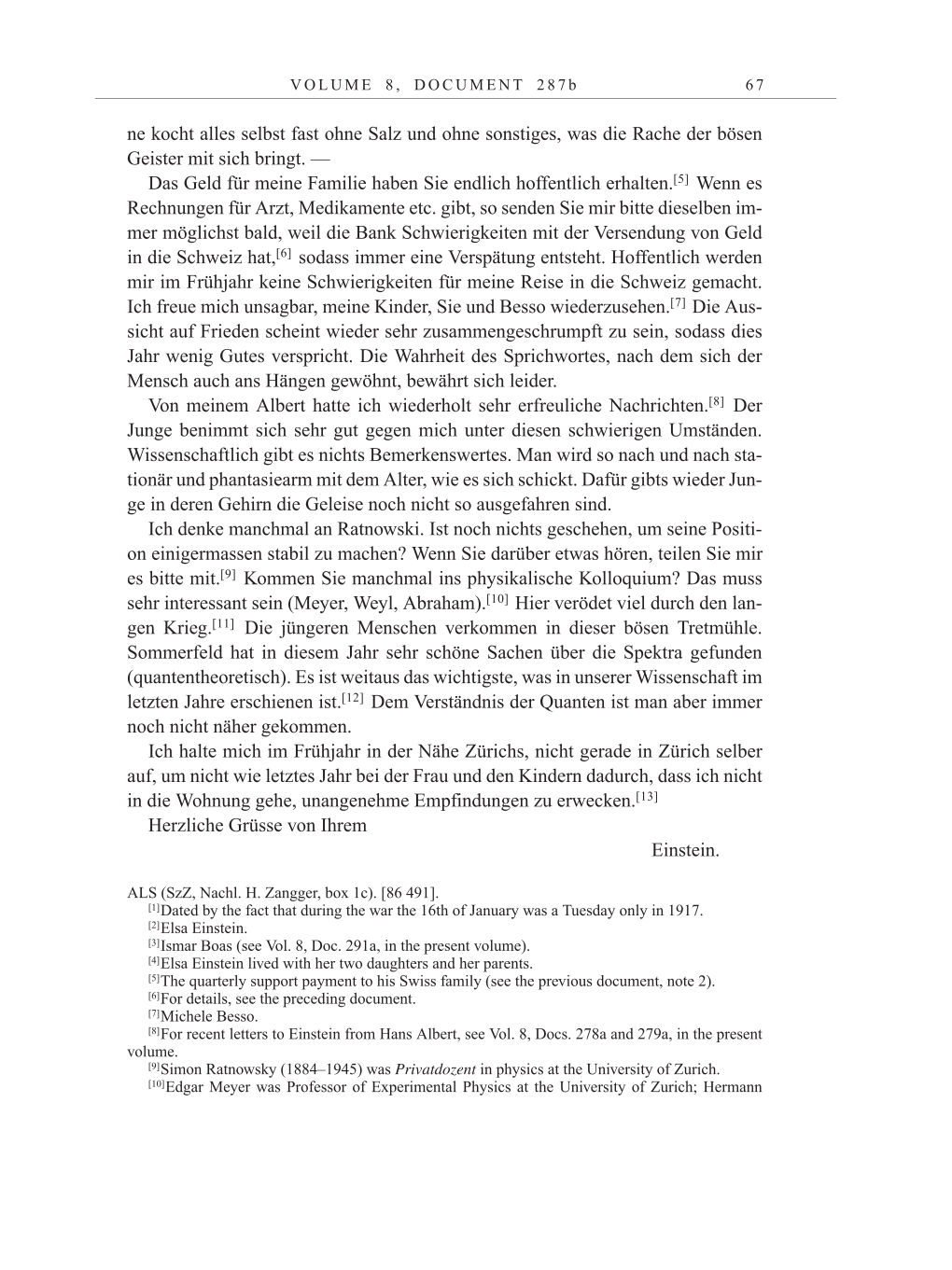 Volume 10: The Berlin Years: Correspondence May-December 1920 / Supplementary Correspondence 1909-1920 page 67
